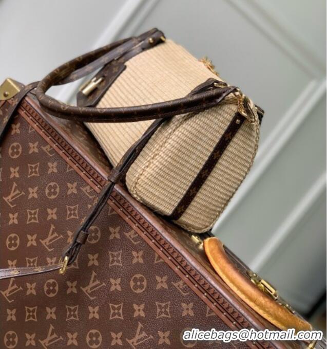 Famous Brand Louis Vuitton Express PM Bag in Raffia-effect textile Monogram Coated-canvas Trim M29552 2026