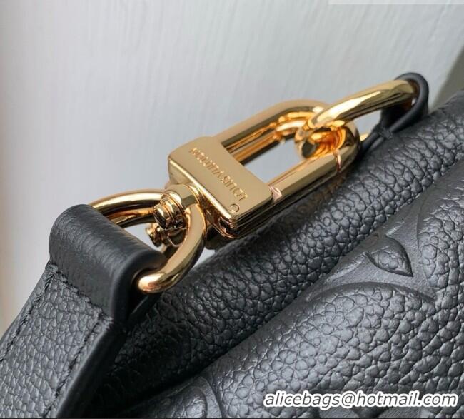 Luxury Discount Louis Vuitton Pochette Métis Soft Bag in Black Cowhide Leather M29783 2026