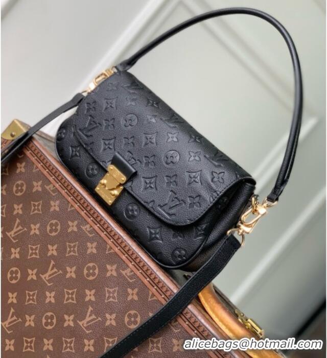 Luxury Discount Louis Vuitton Pochette Métis Soft Bag in Black Cowhide Leather M29783 2026