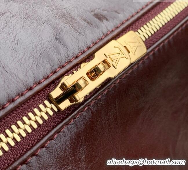 Top Grade Louis Vuitton Express PM Bag in Rouge Cowhide Leather M3A265 Burgundy 2026