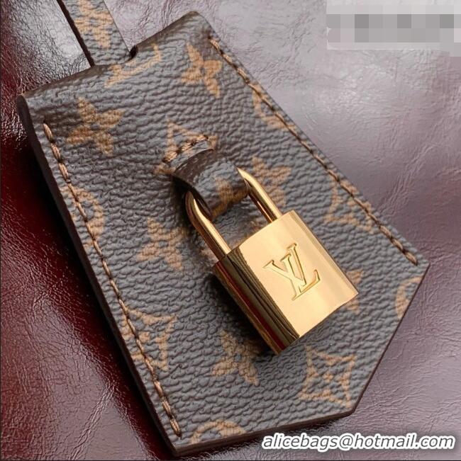 Top Grade Louis Vuitton Express PM Bag in Rouge Cowhide Leather M3A265 Burgundy 2026