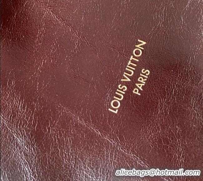Top Grade Louis Vuitton Express PM Bag in Rouge Cowhide Leather M3A265 Burgundy 2026