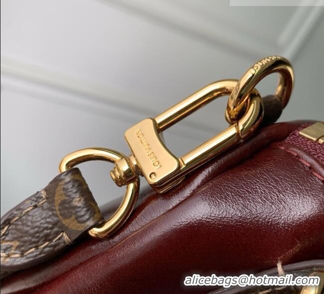 Top Grade Louis Vuitton Express PM Bag in Rouge Cowhide Leather M3A265 Burgundy 2026