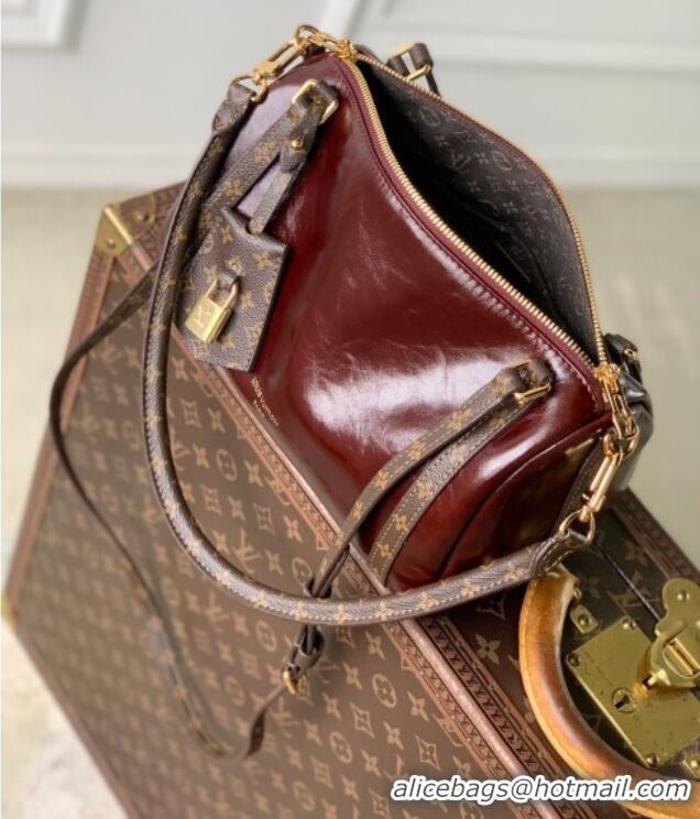 Top Grade Louis Vuitton Express PM Bag in Rouge Cowhide Leather M3A265 Burgundy 2026