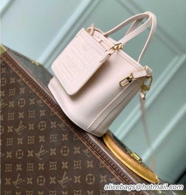 Good Quality Louis Vuitton Neverfull Inside Out BB Bag in Monogram Dune/Pink Cowhide Leather M2A466 2026