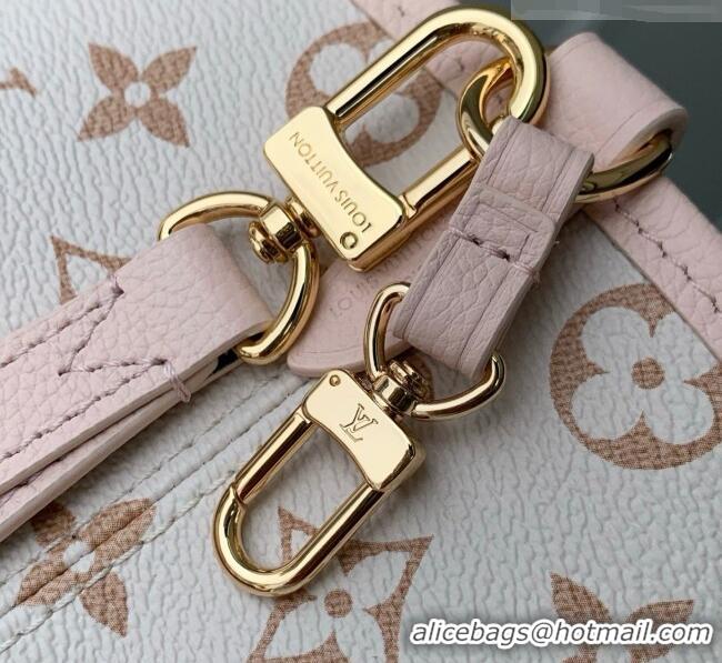 Good Quality Louis Vuitton Neverfull Inside Out BB Bag in Monogram Dune/Pink Cowhide Leather M2A466 2026