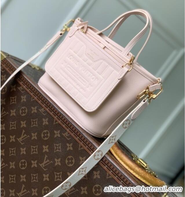 Good Quality Louis Vuitton Neverfull Inside Out BB Bag in Monogram Dune/Pink Cowhide Leather M2A466 2026