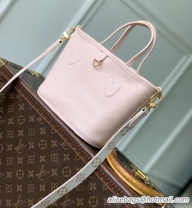 Good Quality Louis Vuitton Neverfull Inside Out BB Bag in Monogram Dune/Pink Cowhide Leather M2A466 2026