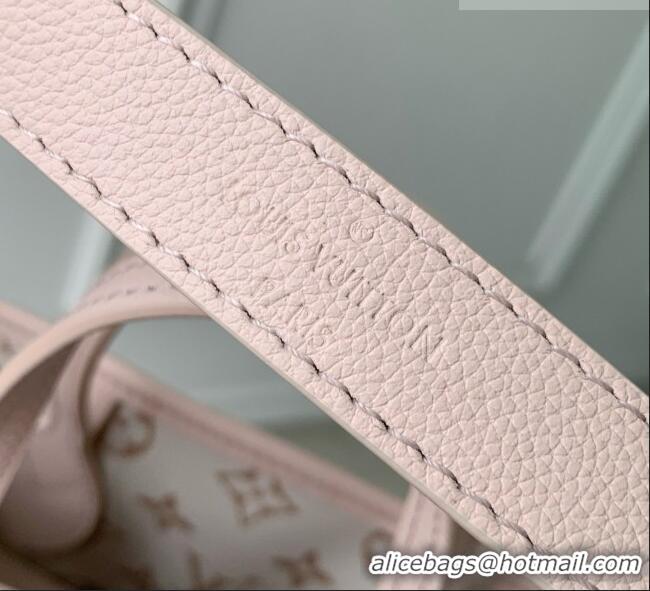 Good Quality Louis Vuitton Neverfull Inside Out BB Bag in Monogram Dune/Pink Cowhide Leather M2A466 2026