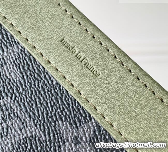Famous Brand Louis Vuitton Gaston Wearable Wallet in Khaki Green/Black Monogram Eclipse Canvas M28733 2026