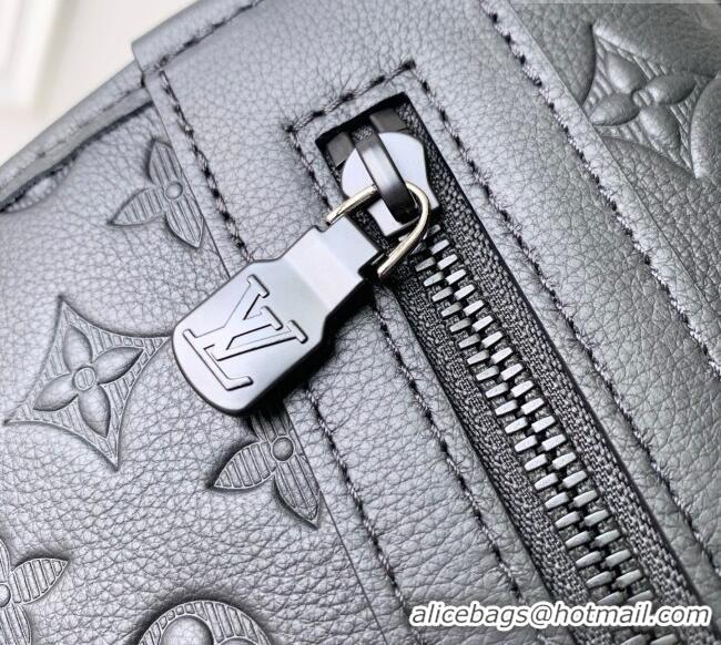 Grade Quality Louis Vuitton Courrier Messenger Bag in Black Monogram Shadow Calfskin Leather M28781 2026