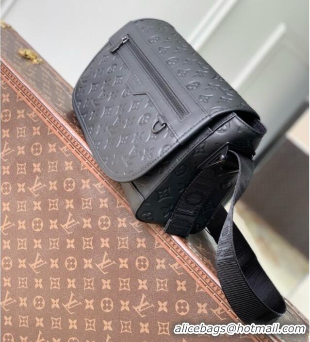 Grade Quality Louis Vuitton Courrier Messenger Bag in Black Monogram Shadow Calfskin Leather M28781 2026