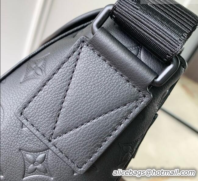 Grade Quality Louis Vuitton Courrier Messenger Bag in Black Monogram Shadow Calfskin Leather M28781 2026