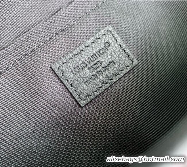 Grade Quality Louis Vuitton Courrier Messenger Bag in Black Monogram Shadow Calfskin Leather M28781 2026