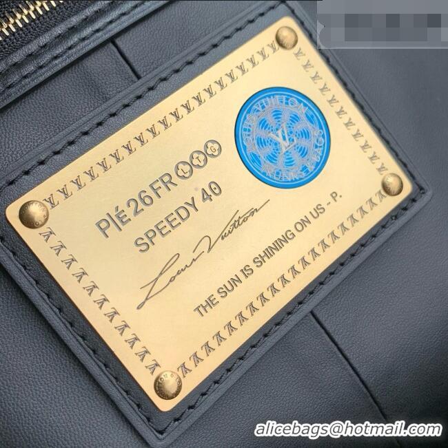 Popular Style Louis Vuitton Speedy P9 Bandoulière 40 Bag in Black Calfskin Leather M24417 2026