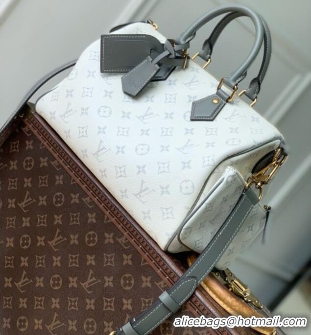 Top Design Louis Vuitton Speedy P9 Bandoulière 30 Bag in White Calf Leather M13904 2026
