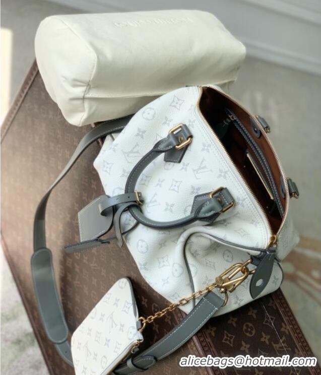 Top Design Louis Vuitton Speedy P9 Bandoulière 30 Bag in White Calf Leather M13904 2026