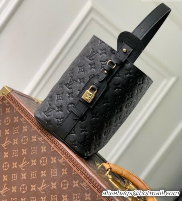 Top Quality Louis Vuitton All In MM Bag in Black Embossed Grained Cowhide Leather M29090 2026