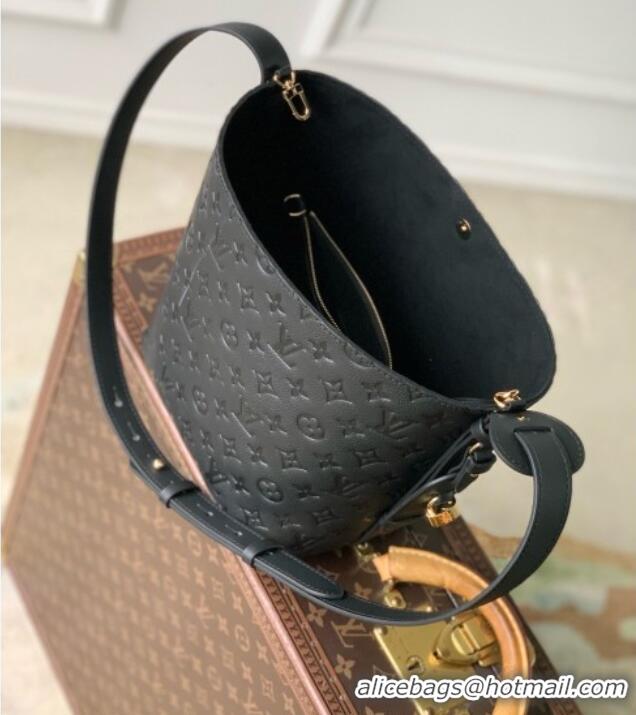 Top Quality Louis Vuitton All In MM Bag in Black Embossed Grained Cowhide Leather M29090 2026