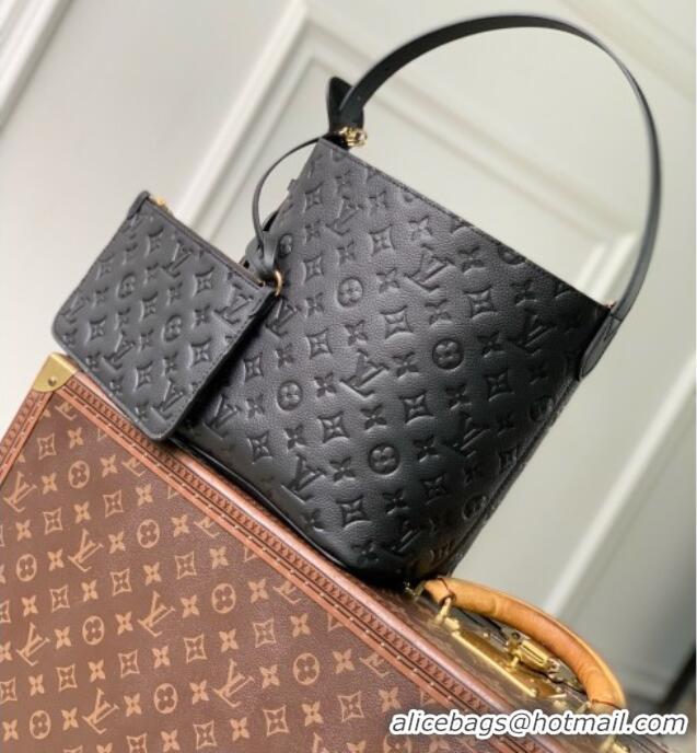 Top Quality Louis Vuitton All In MM Bag in Black Embossed Grained Cowhide Leather M29090 2026