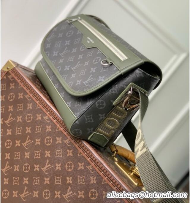 Well Crafted Louis Vuitton Courrier Messenger in Monogram Eclipse Canvas M28629 Black/Green 2026