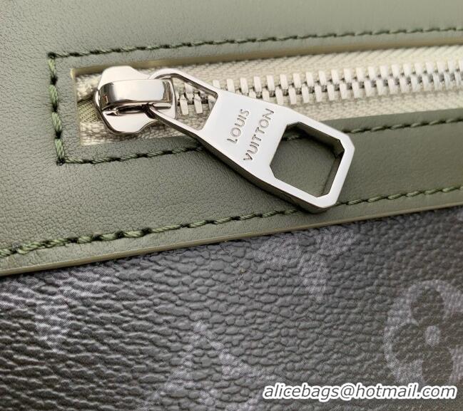 Well Crafted Louis Vuitton Courrier Messenger in Monogram Eclipse Canvas M28629 Black/Green 2026