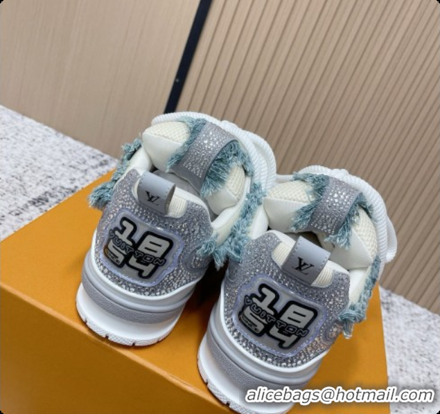 Good Quality Louis Vuitton LV Skate Sneaker in Beige Mix of Materials LV073076 White/Grey 2026