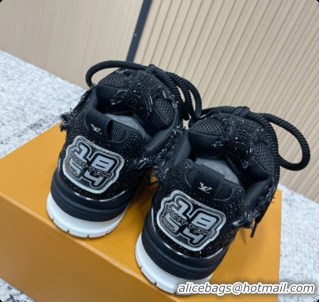 Grade Quality Louis Vuitton LV Skate Sneaker in Beige Mix of Materials LV073077 Black 2026