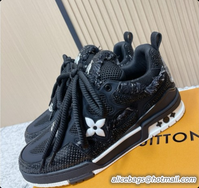 Grade Quality Louis Vuitton LV Skate Sneaker in Beige Mix of Materials LV073077 Black 2026