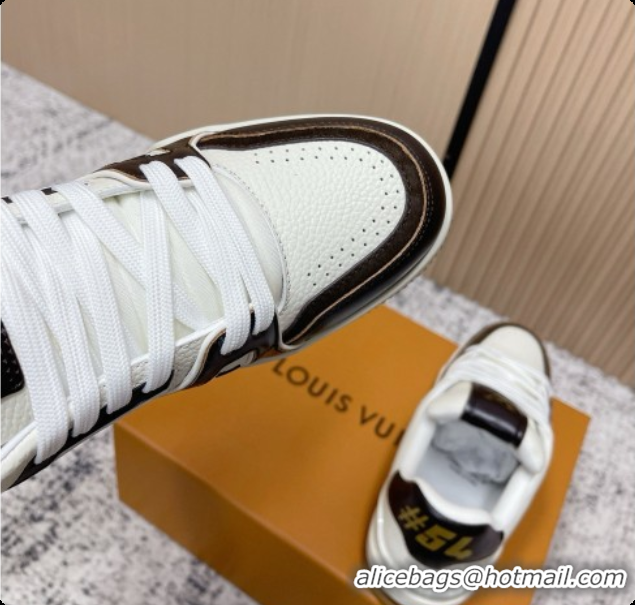 Stylish Louis Vuitton Louis Vuitton LV Trainer Sneakers in Leather LV073079 Black/White 2026