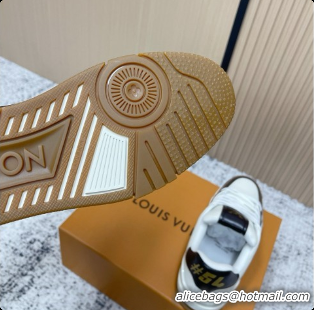 Stylish Louis Vuitton Louis Vuitton LV Trainer Sneakers in Leather LV073079 Black/White 2026