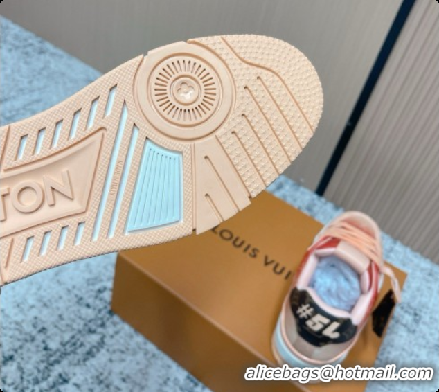 Luxurious Louis Vuitton Louis Vuitton LV Trainer Sneakers in Leather LV073104 Pink 2026