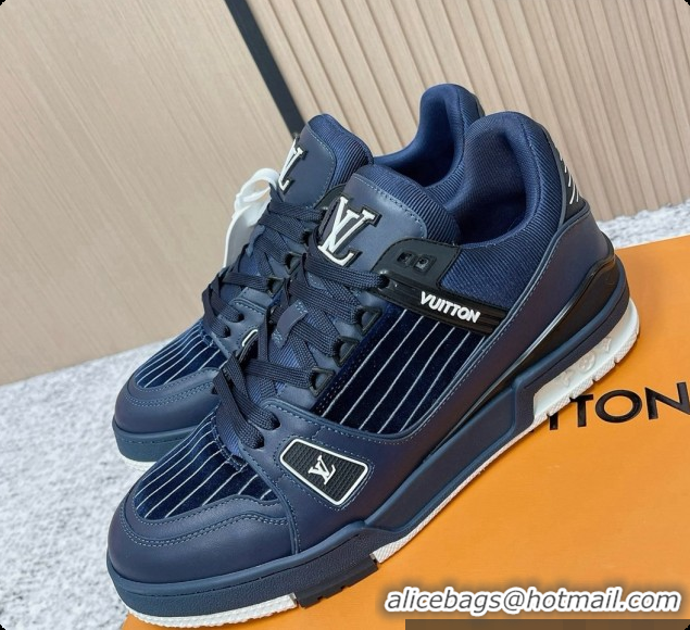 Hot Style Louis Vuitton LV Trainer Sneaker in Beige Mix of Materials LV073110 Blue 2026