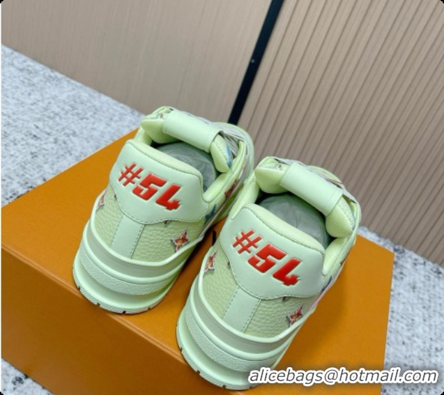 Good Product Louis Vuitton Louis Vuitton LV Trainer Sneakers in Printed Leather LV073114 Green 2026