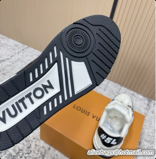 Luxury Louis Vuitton Louis Vuitton LV Trainer Sneakers in Leather LV073121 White/Black 2026