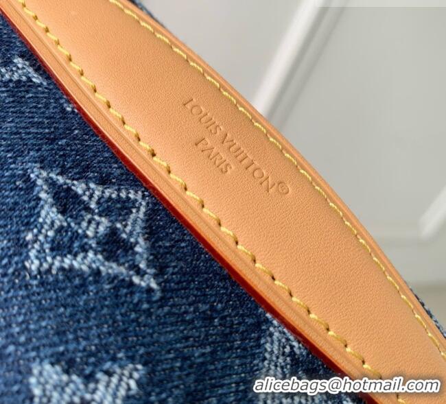 Grade Design Louis Vuitton Rush Bumbag in Blue Monogram Flowers Denim M27640 2026