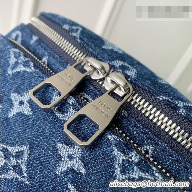 Grade Design Louis Vuitton Rush Bumbag in Blue Monogram Flowers Denim M27640 2026