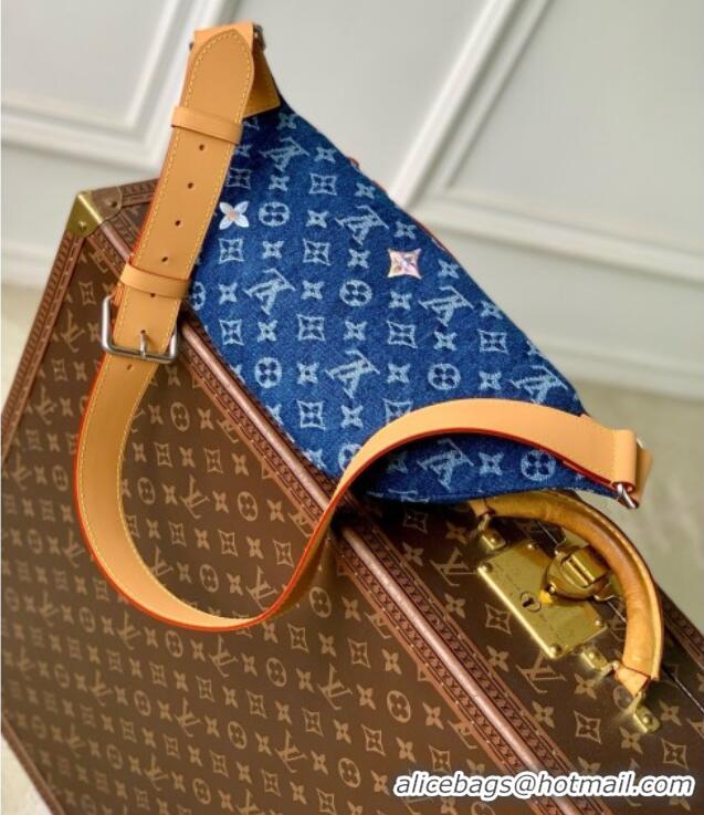 Grade Design Louis Vuitton Rush Bumbag in Blue Monogram Flowers Denim M27640 2026