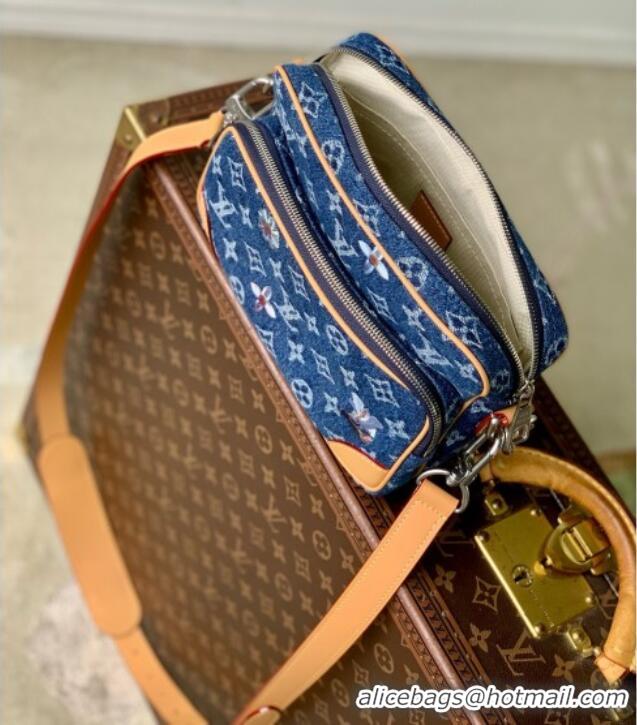 Promotional Louis Vuitton Nil Bag in Blue Monogram Flowers Denim M27533 2026
