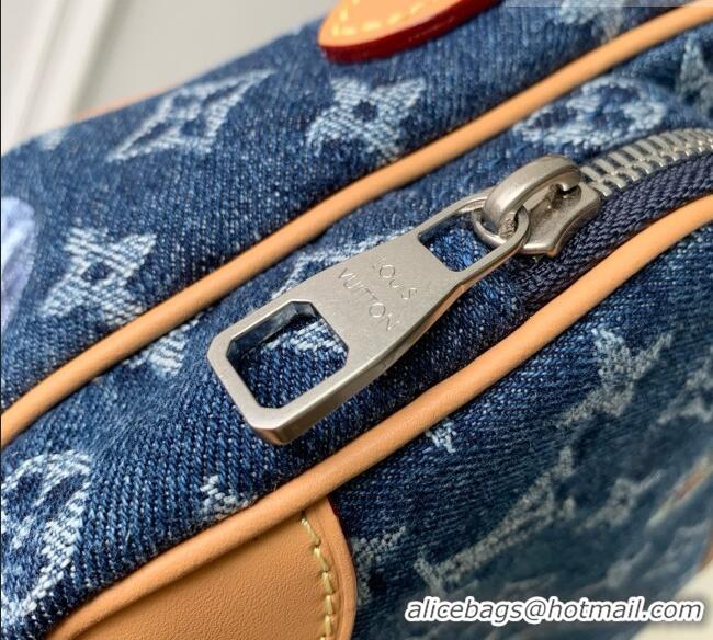 Promotional Louis Vuitton Nil Bag in Blue Monogram Flowers Denim M27533 2026