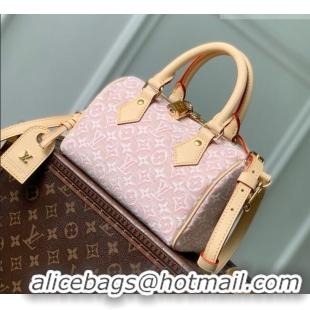 Trendy Design Louis Vuitton New Speedy Bandoulière 20 Bag in Monogram Emblème Rose Ruban Jacquard Textile M2A039 2026