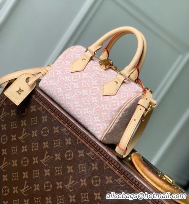 Trendy Design Louis Vuitton New Speedy Bandoulière 20 Bag in Monogram Emblème Rose Ruban Jacquard Textile M2A039 2026