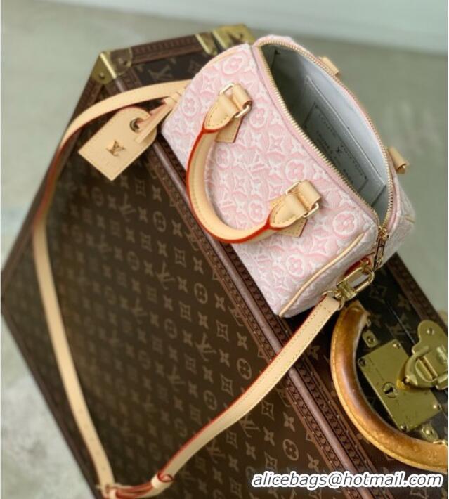 Trendy Design Louis Vuitton New Speedy Bandoulière 20 Bag in Monogram Emblème Rose Ruban Jacquard Textile M2A039 2026