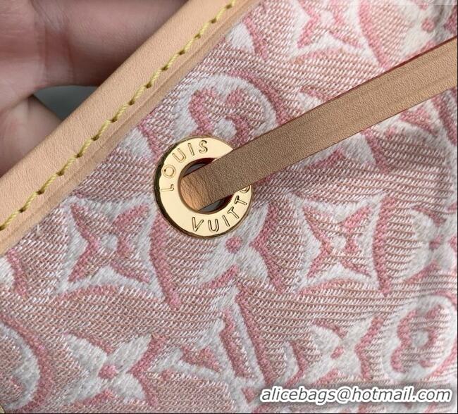 Discount Louis Vuitton Noé Bag in Monogram Emblème Rose Ruban Jacquard Textile M28714 2026