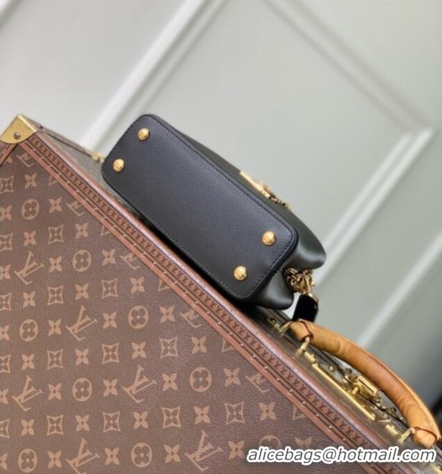 Super Quality Louis Vuitton Capucines Mini Bag in Black Bull-calf Leather M13737 2026