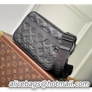 Well Crafted Louis Vuitton Alpha Messenger Bag in Black Monogram Shadow Calfskin Leather M28785 2026