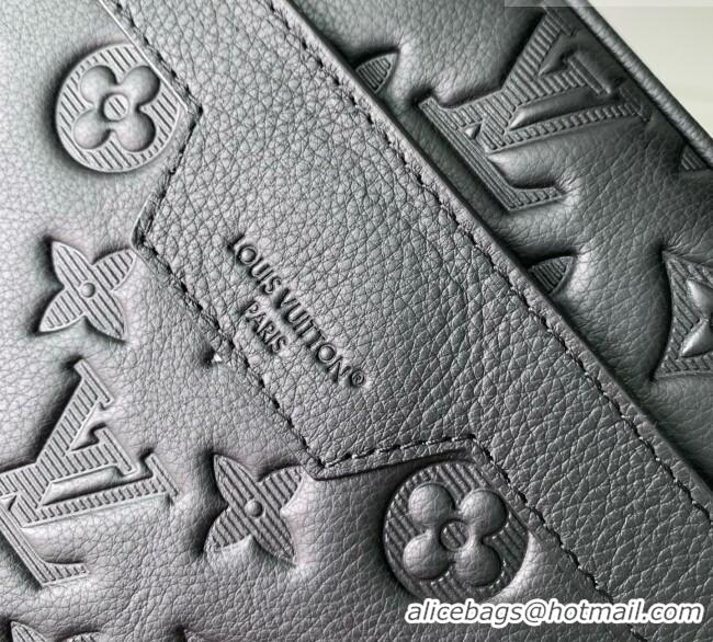 Well Crafted Louis Vuitton Alpha Messenger Bag in Black Monogram Shadow Calfskin Leather M28785 2026