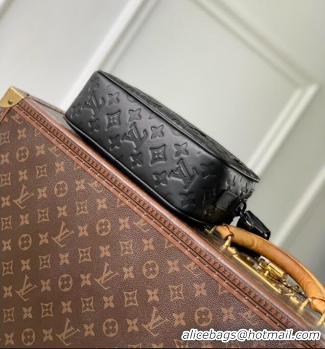Well Crafted Louis Vuitton Alpha Messenger Bag in Black Monogram Shadow Calfskin Leather M28785 2026