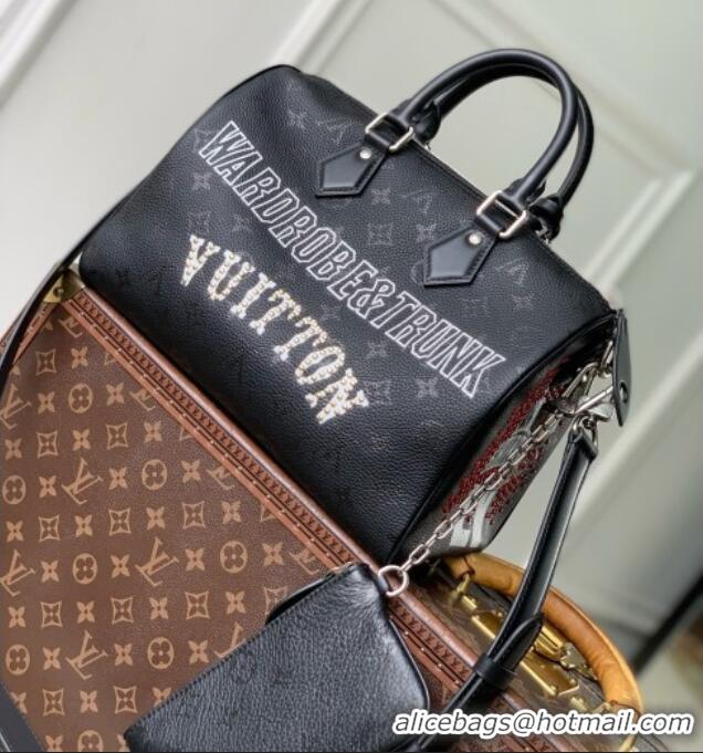 Promotional Louis Vuitton Speedy P9 Bandoulière 30 Jackets Bag in Black Cowhide Leather M26176 2026