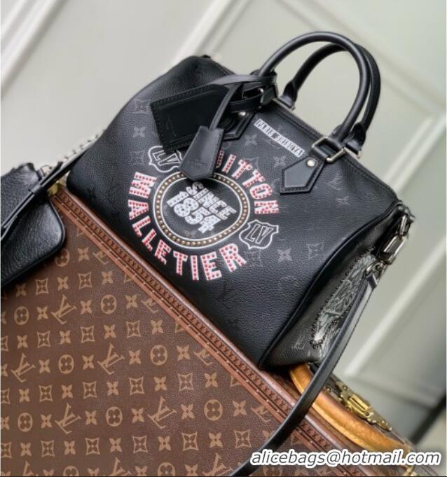 Promotional Louis Vuitton Speedy P9 Bandoulière 30 Jackets Bag in Black Cowhide Leather M26176 2026